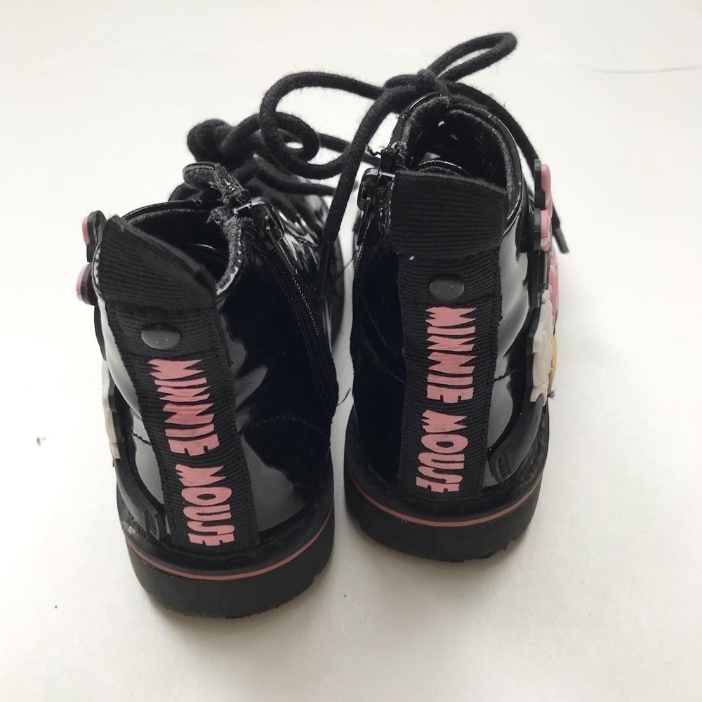 Zara x Disney Minnie Mouse patent boots VGUC size 24(8 toddler) - Picture 7 of 8